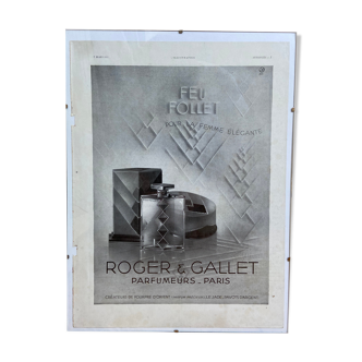 Affiche publicitaire Roger et Gallet 7 mars 1931