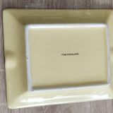 Vintage fine yellow and gold porcelain ashtray.