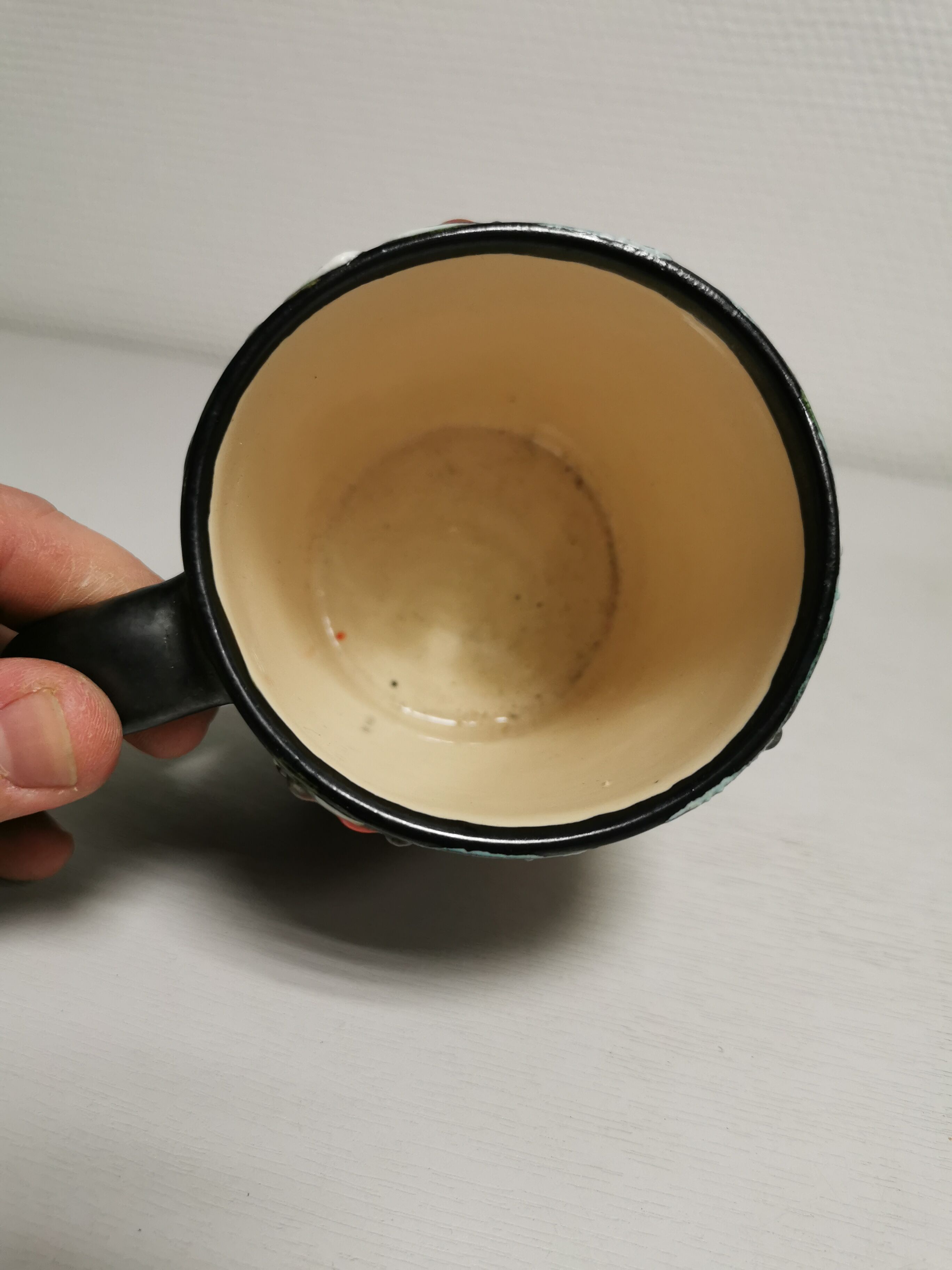 Mug vintage ceramic lava effect