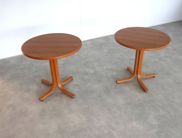 Table de salle à manger ronde vintage   table   table de bistrot   années 1970