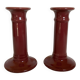 Pair of Bordeaux candlesticks