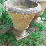 Pair of stone planter medicis