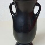 Yellow and black Verceram vase, 50s/60s