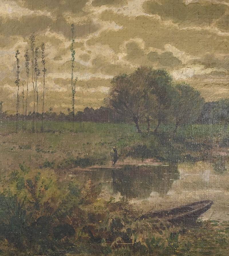 Oil on canvas, signed Cheret – Mid 19th century