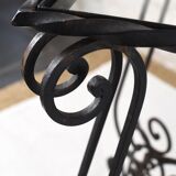 Wrought iron side table
