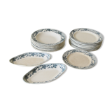 FT Badonviller earthenware Dinnerware model Colbert