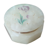 Boîte coffret albâtre et fleur