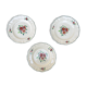 Set of 3 plates with a floral pattern from Sarreguemines.