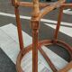 Old Louis XVI style pedestal table with marble top