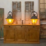 Raw wood commercial sideboard