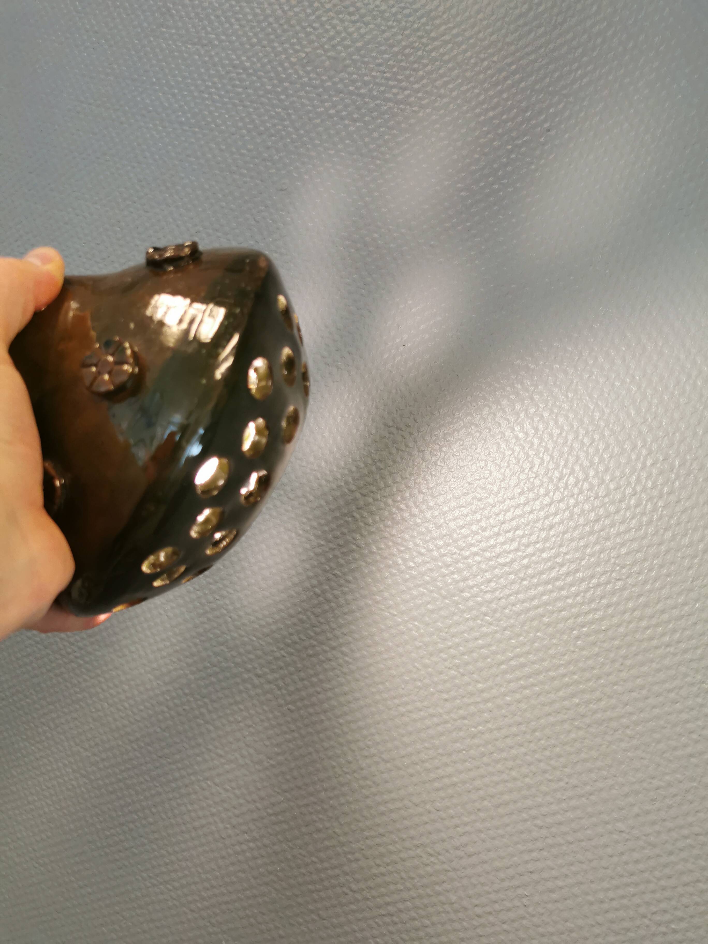 Small ceramic hanging lamp, Danish from the 1960s-1970s