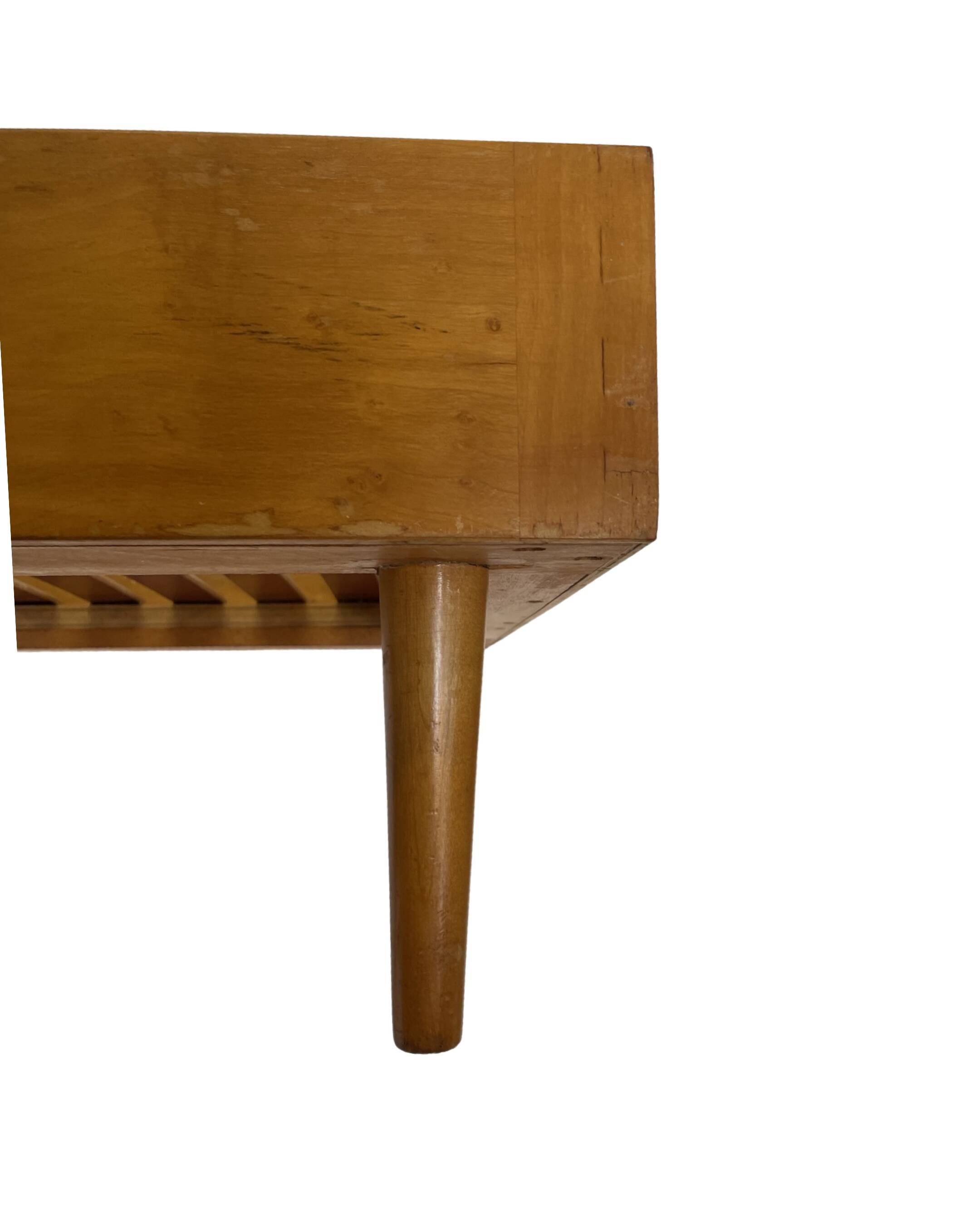 Vintage daybed of the 1960s Netherlands minimalist design in oak