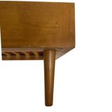 Vintage daybed of the 1960s Netherlands minimalist design in oak