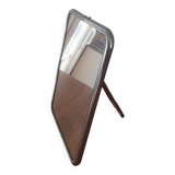 Chrome barber mirror to stand