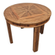 Art Deco Round Side Table in Walnut 1930s