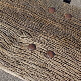 19th century cast iron bench with fake branches