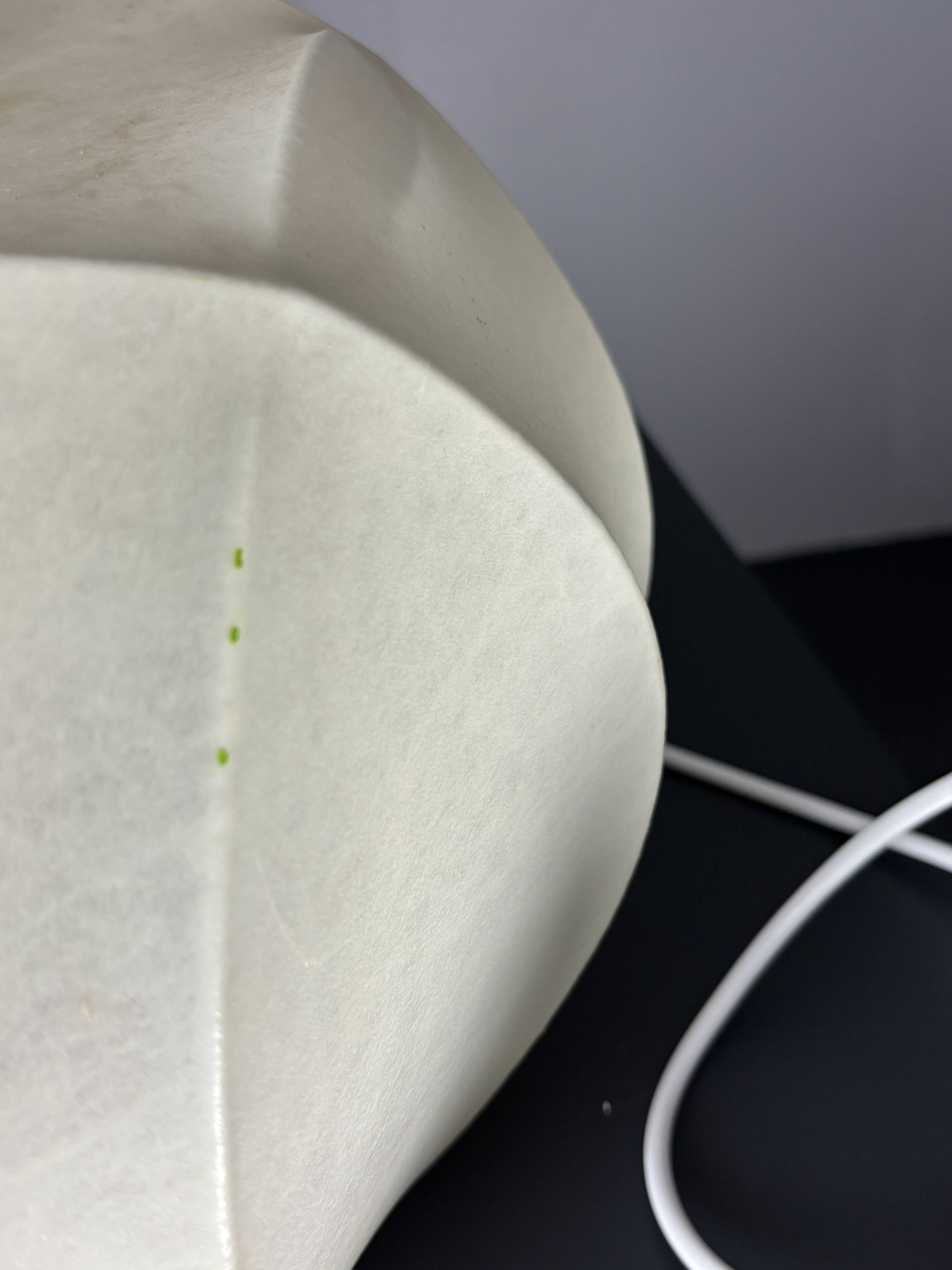 Midcentury space age cocoon hanging pendant ceiling lamp, 1960s