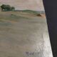 Oil painting on cardboard, rural landscape, early 20th century