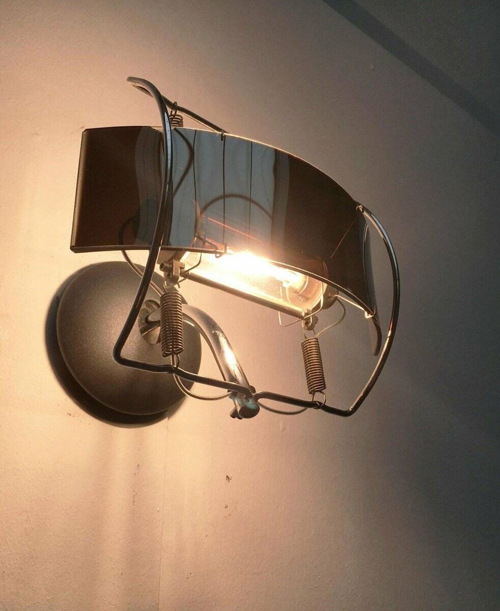 Postmodern wall lamp Warrior by Emanuele Ricci for Sidecar Artemide, 1980s.