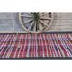 Vintage Turkish Hand-Knotted Wool Cotton Purple Kilim Runner Rug 125x322