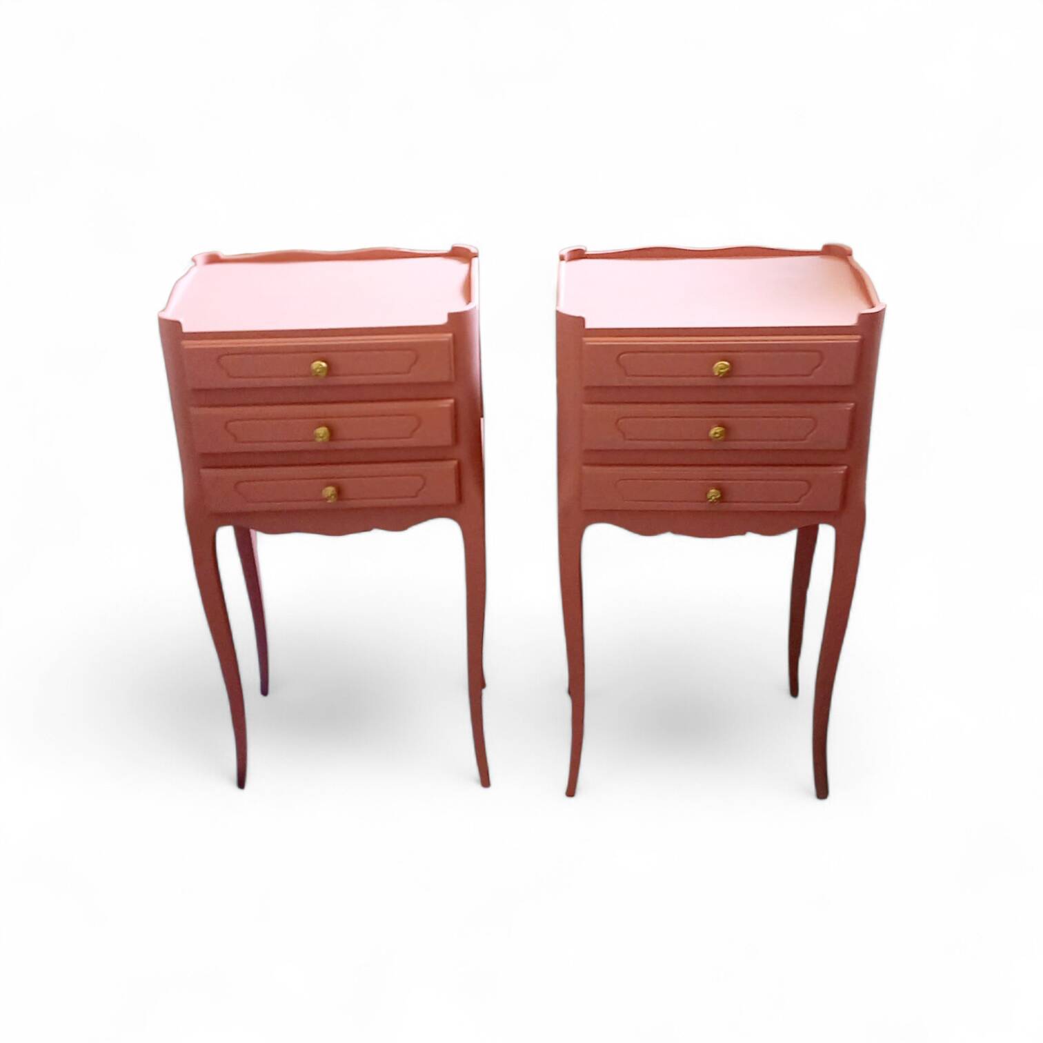 Pair of antique bedside tables