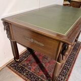 Empire-style minister's desk with swan necks in mahogany.