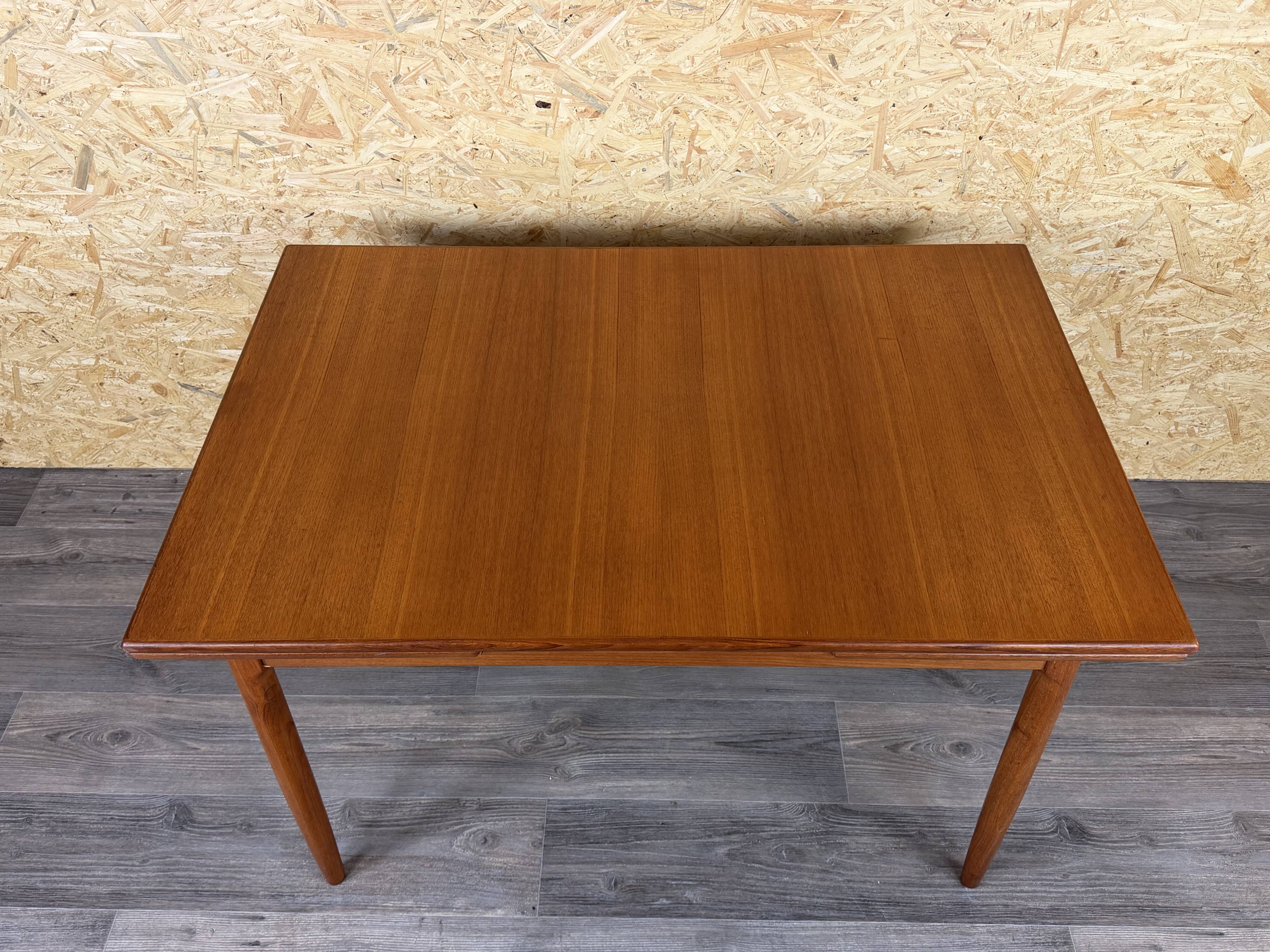 1960s 1970s Teak Dining Table Danish Modern Design Denmark