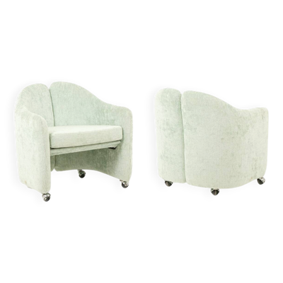 Paire de fauteuils « PS142 » Eugenio Gerli pour Tecno, années 1960.