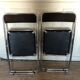 Pair of folding chairs chrome