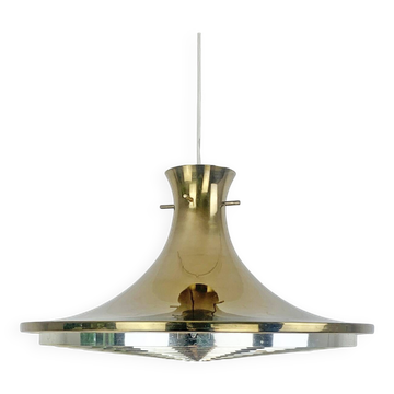 Suspension en métal doré, Rex Lennart pour Ikea, Suède 1971