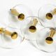 70s set of 6 coat hooks made of brass and plexiglass Vereinigte Werkstätten