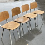 Set of 4 first edition Revolt chairs, Friso Kramer for Ahrend de Cirkel