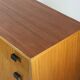 Vintage wood and metal chest of drawers, 1960