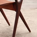 Set of 8 dinning chairs model 71, Arne Hovmand Olsen for Mogens Kold, 1960s