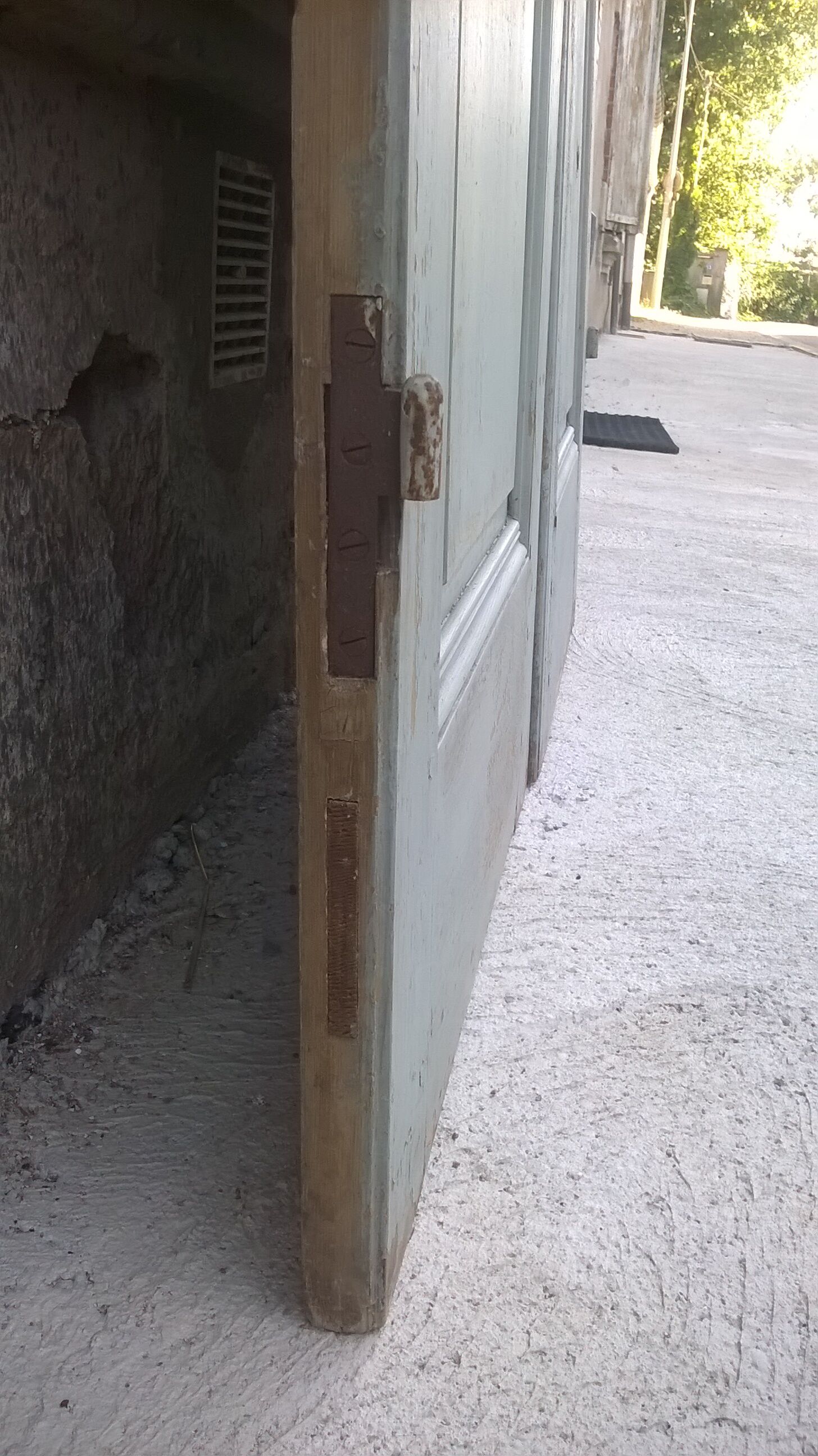 Set of 2 molded old communication doors