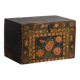 Coffre ancien peint en bois de pin – Chine, vers 1900