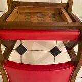 Vintage compass foot desk and armchair