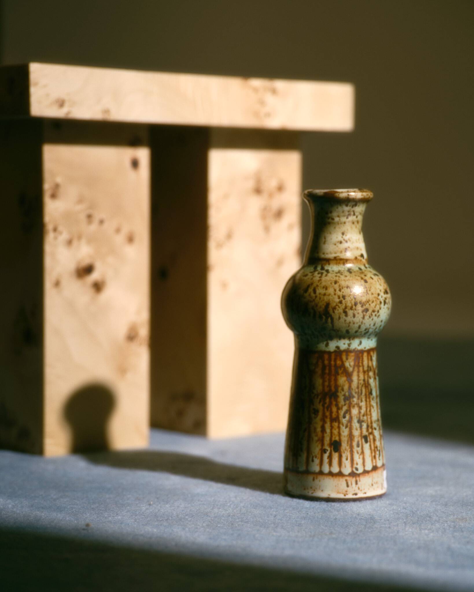STONEWARE VASE, JACQUES POUCHAIN, 1960s