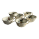 Set of 6 antique bird-patterned coffee cups