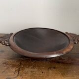 Hollow carved wooden dish