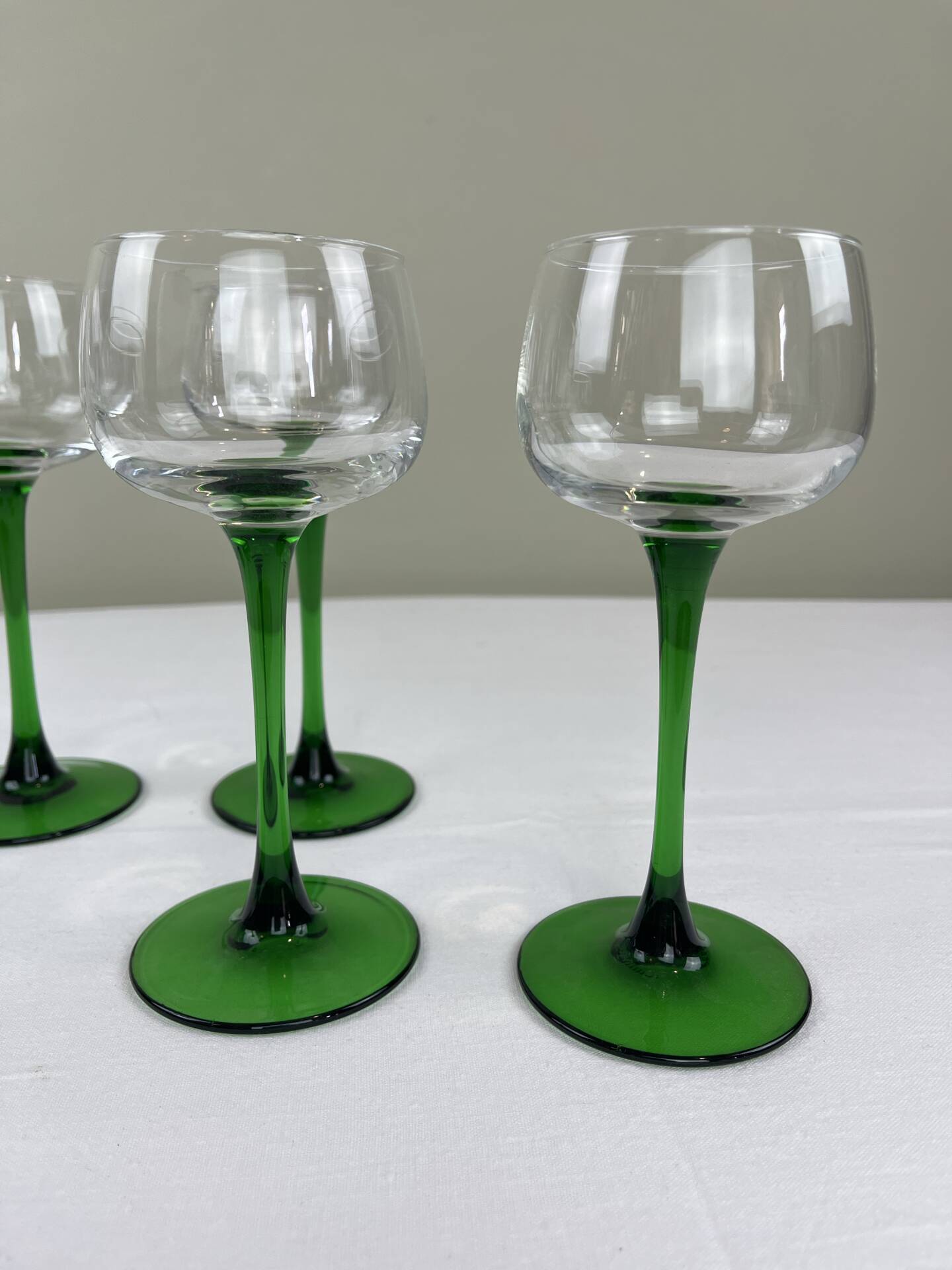 6 verres à pied vert Luminarc 
