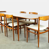 Set of 6 vintage diningchairs by Lübke (Interlübke), Germany 1960s