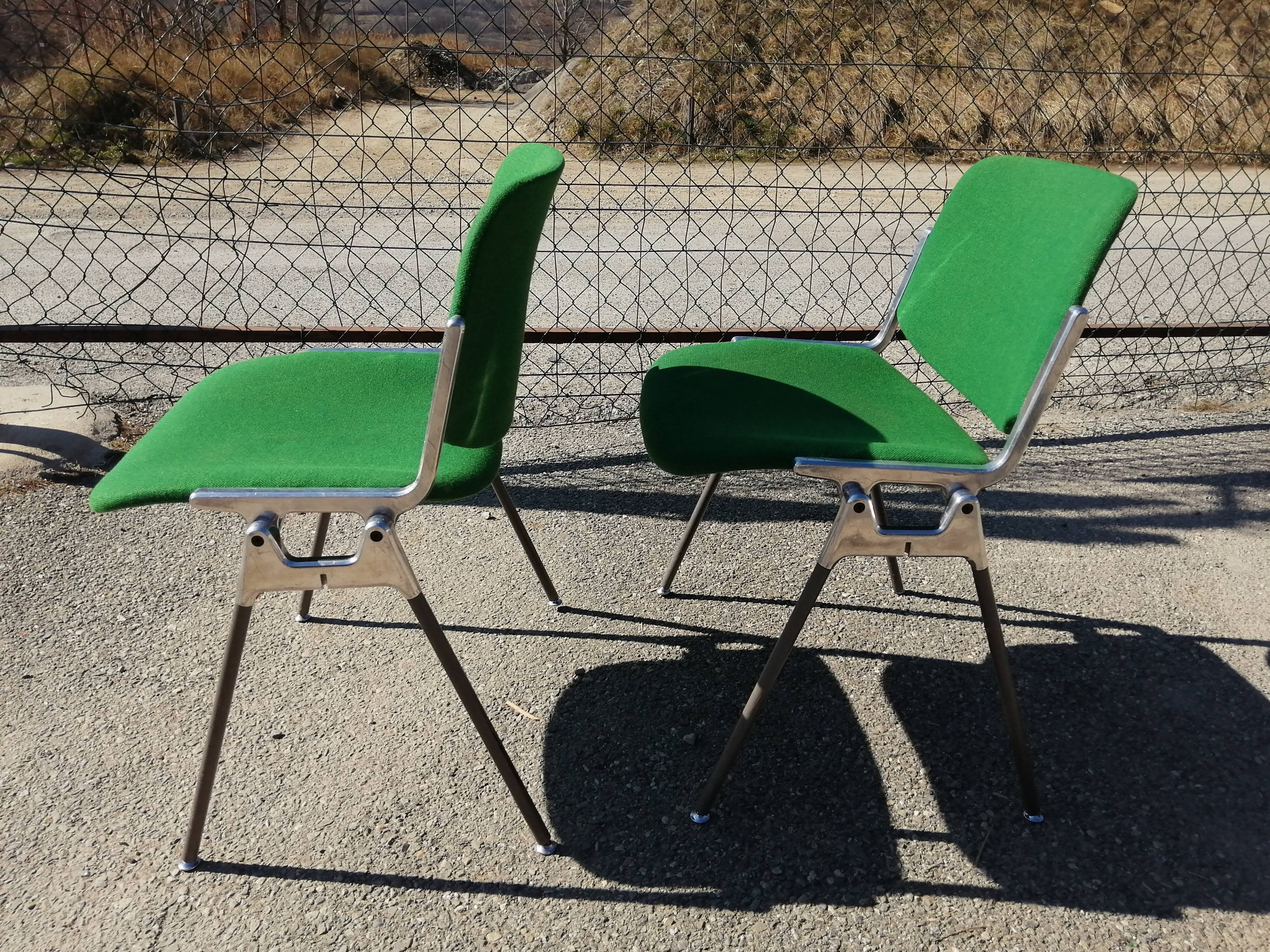Duo de chaises Castelli DSC106 vert vintage