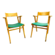Paire de fauteuil chaise bridge design vintage 50