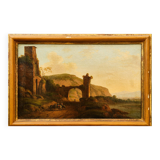 Paysage avec cavaliers, ÉCOLE ITALIENNE, XVIIIe SIÈCLE