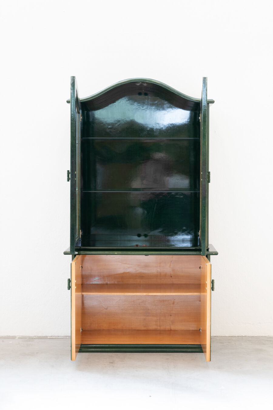 Bamboo and glass display from the 70s 80s