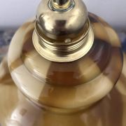 Suspension vintage en opaline marbrée
