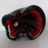 Sommerso Murano Glass Ashtray, Italy, 1960s