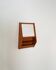 Scandinavian teak wall mirror with storage compartment, 1960s