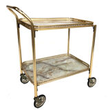 Brass Regency style serving table